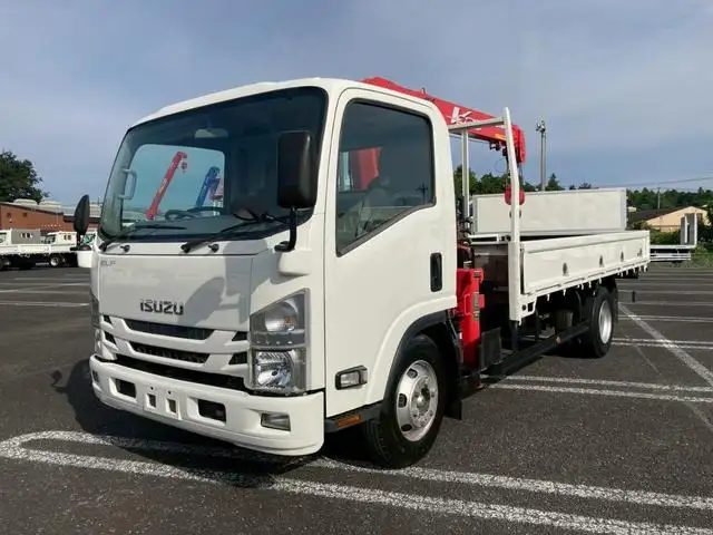 いすゞ エルフ 小型 クレーン付 4段 フックイン の中古トラック【車両No.198338】