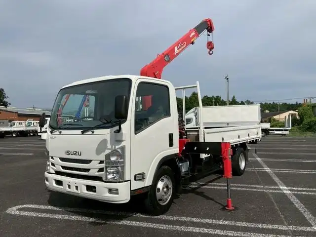 いすゞ エルフ 小型 クレーン付 4段 フックインの中古トラック画像4