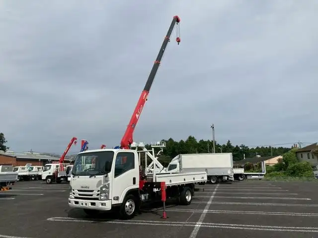 いすゞ エルフ 小型 クレーン付 4段 フックインの中古トラック画像6