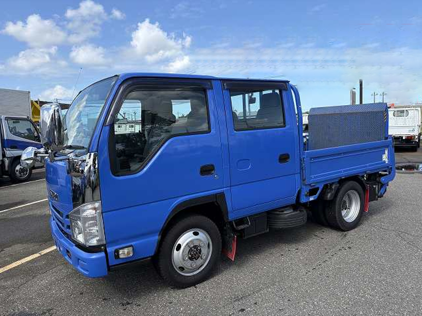 いすゞ エルフ 小型 平ボディ Wキャブ パワーゲート の中古トラック【車両No.198391】