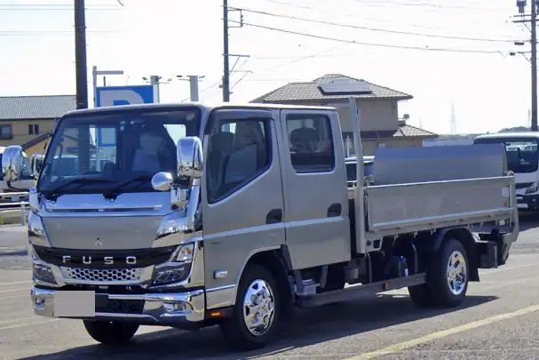三菱 キャンター 小型 平ボディ Wキャブ パワーゲート の中古トラック【車両No.198385】