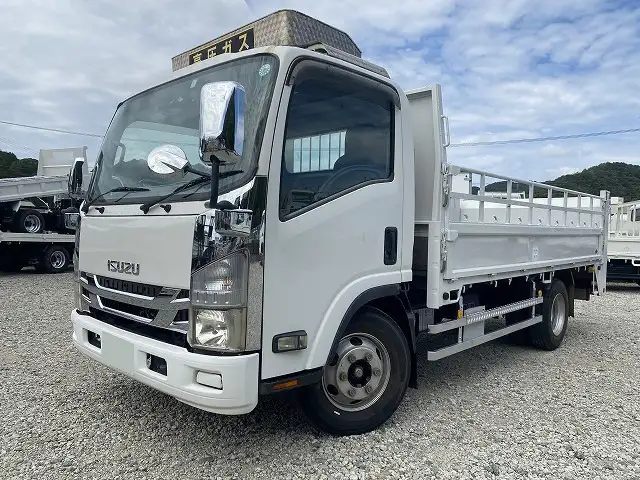 いすゞ エルフ 小型 平ボディ パワーゲート 床鉄板 の中古トラック【車両No.198374】