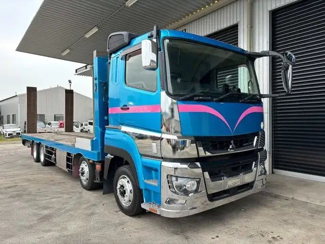 三菱 スーパーグレート 大型 車両重機運搬 ウインチ ベッドの中古トラック画像2