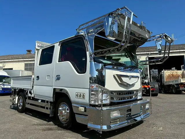 いすゞ エルフ 小型 平ボディ Wキャブ TRG-NJR85Aの中古トラック画像2