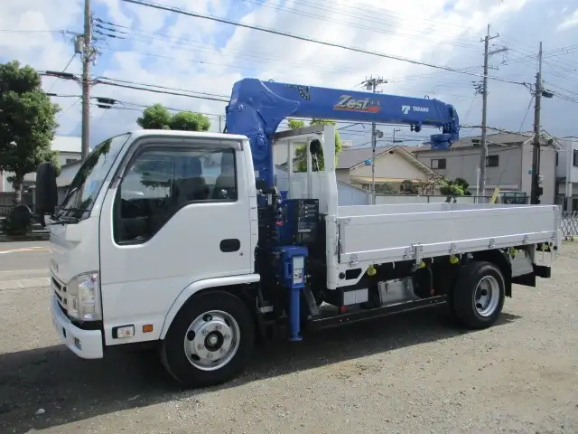 いすゞ エルフ 小型 クレーン付 アルミブロック 4段 の中古トラック【車両No.198672】