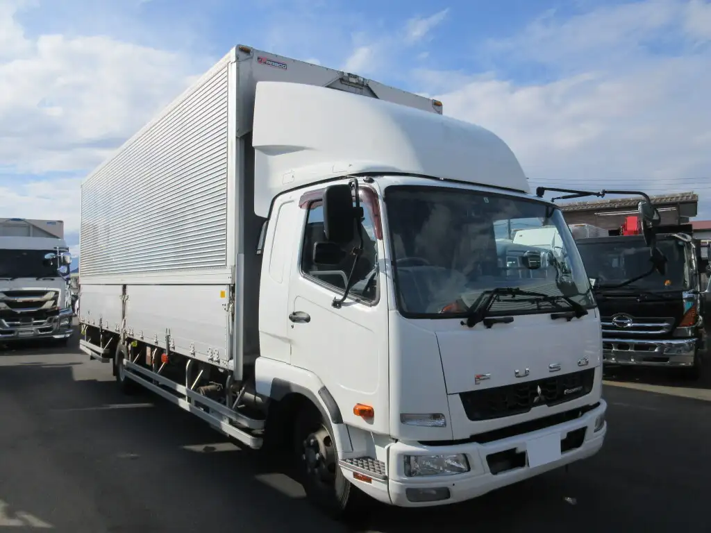三菱 ファイター 中型/増トン ウイング 床鉄板 ベッドの中古トラック画像2