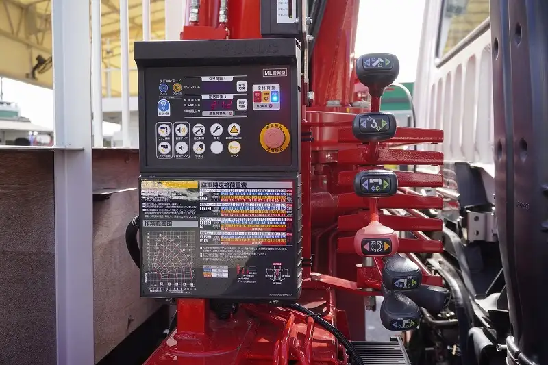 三菱 ファイター 中型/増トン 車両重機運搬 5段クレーン ラジコンの中古トラック画像8