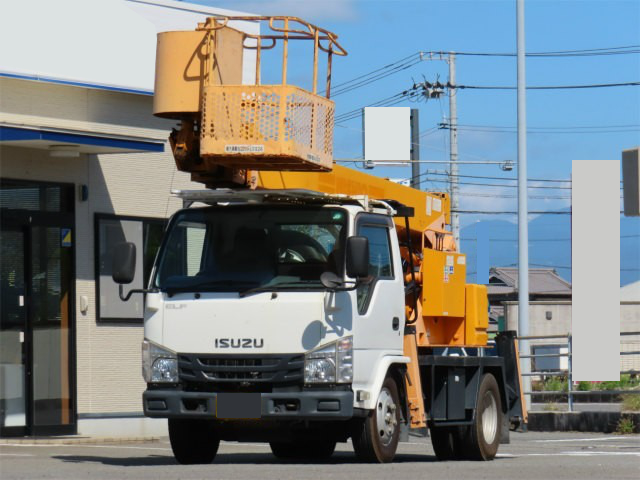 いすゞ エルフ 小型 高所・建柱車 高所作業車