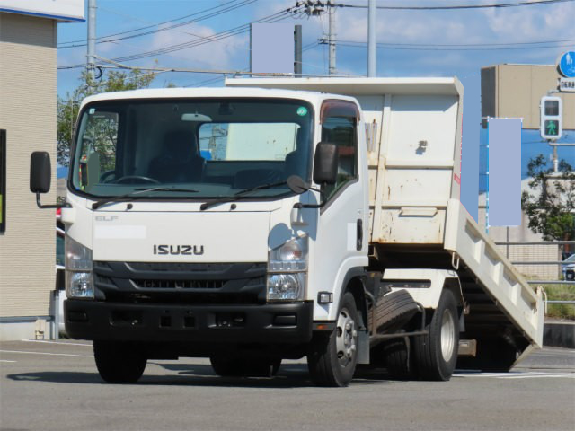 いすゞ エルフ 小型 ダンプ ワイドセミ