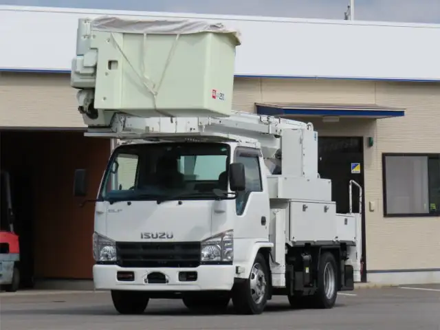 いすゞ エルフ 小型 高所・建柱車 高所作業車 電工仕様 の中古トラック【車両No.198769】