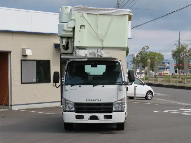 いすゞ エルフ 小型 高所・建柱車 高所作業車 電工仕様の中古トラック画像2