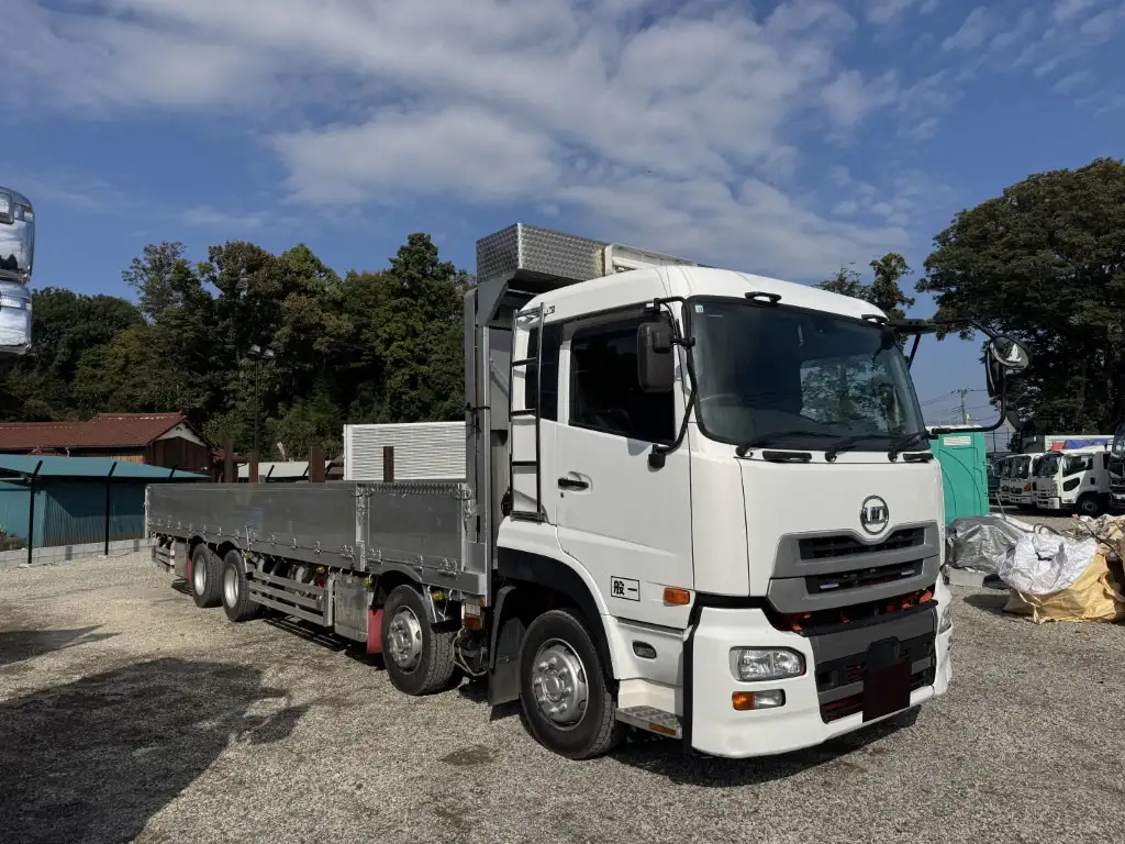 日産UD クオン 大型 平ボディ アルミブロック エアサスの中古トラック画像3