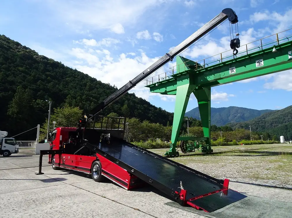 日野 レンジャー 中型/増トン 車両重機運搬 4段クレーン ラジコンの中古トラック画像5
