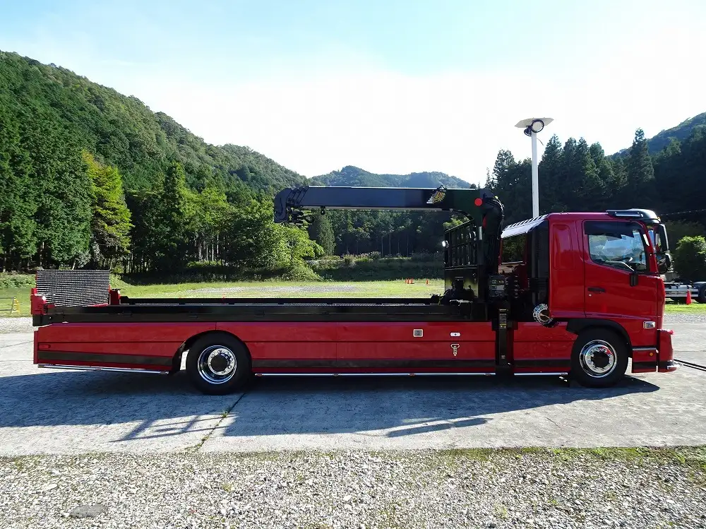 日野 レンジャー 中型/増トン 車両重機運搬 4段クレーン ラジコンの中古トラック画像2