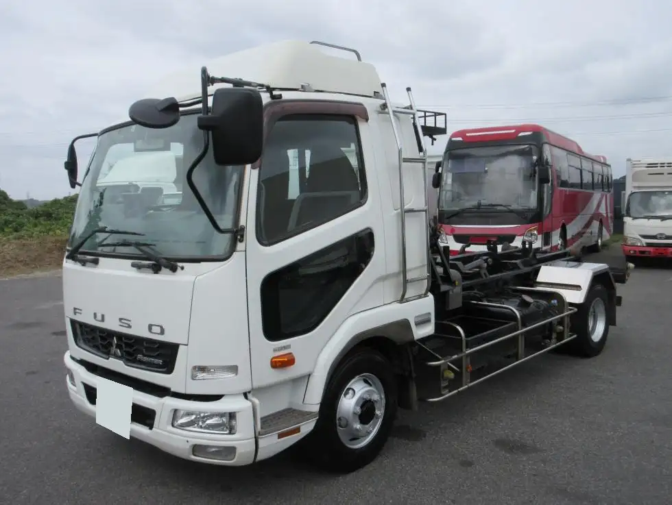 三菱 ファイター 中型/増トン アームロール ツインホイスト ベッド の中古トラック【車両No.198989】
