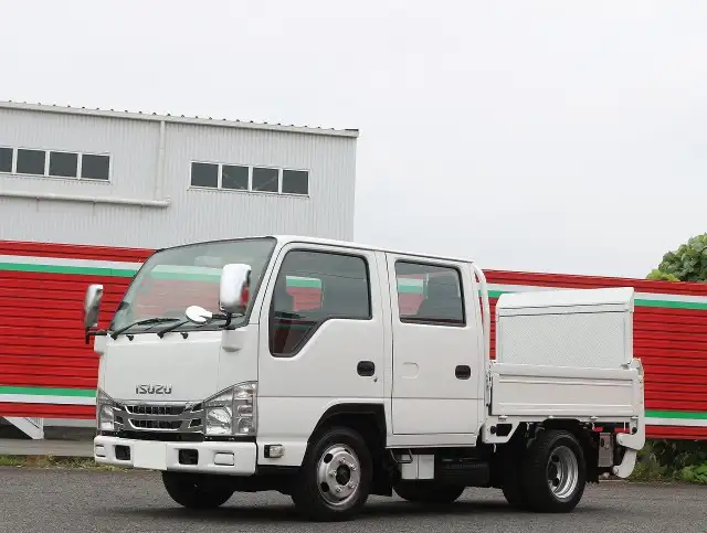 いすゞ エルフ 小型 平ボディ Wキャブ パワーゲート の中古トラック【車両No.199085】
