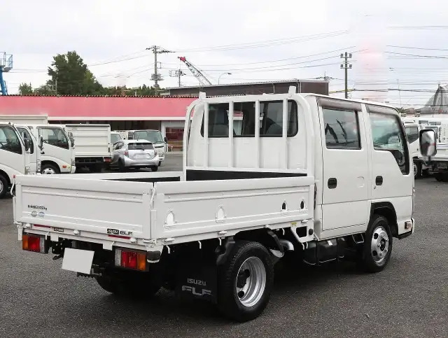 いすゞ エルフ 小型 平ボディ Wキャブ 床鉄板の中古トラック画像3