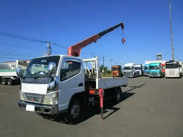 三菱 キャンター 小型 クレーン付 床鉄板 3段の中古トラック画像6