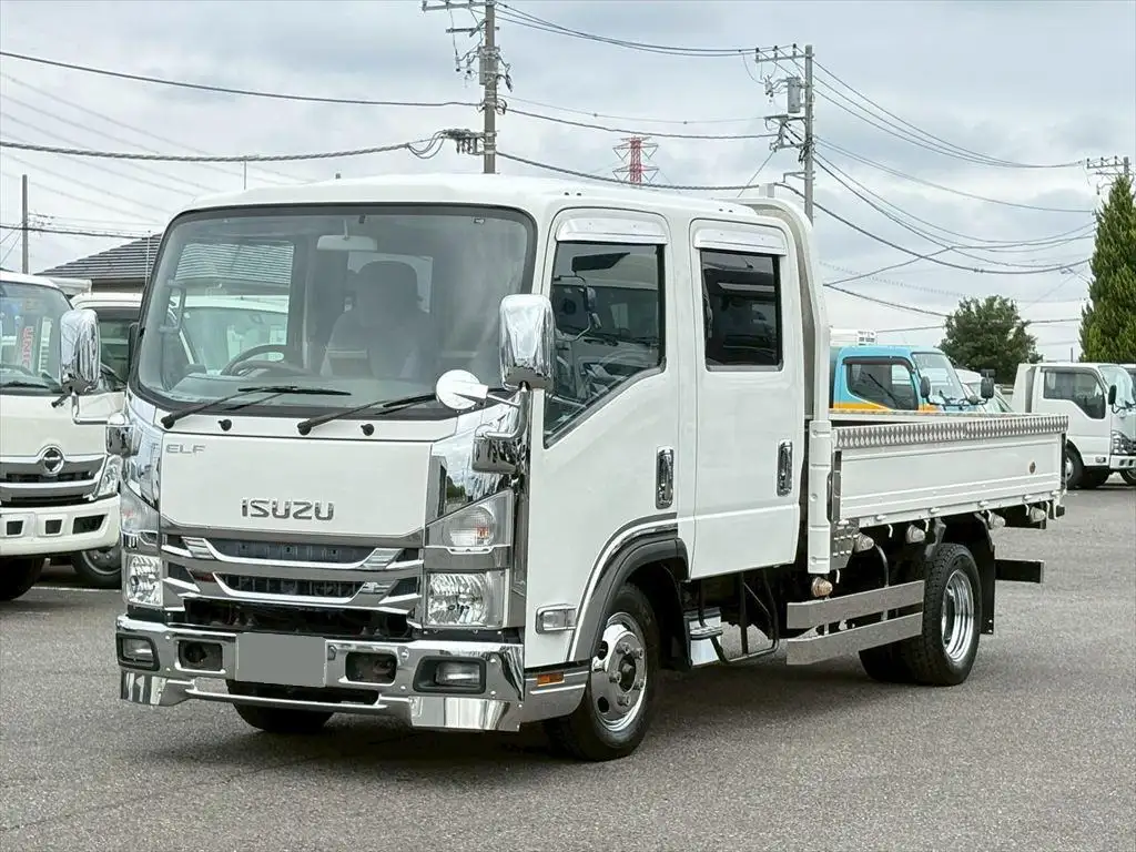 いすゞ エルフ 小型 平ボディ Wキャブ 床鉄板 の中古トラック【車両No.199180】