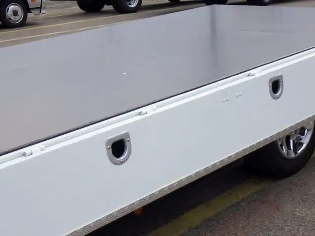 三菱 キャンター 小型 平ボディ 床鉄板 2RG-FEB50の中古トラック画像8