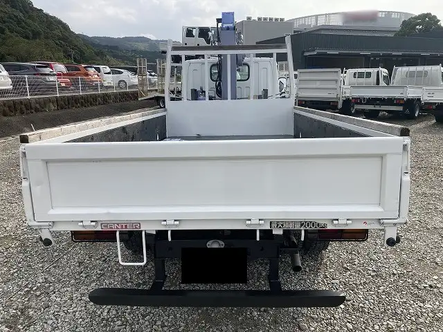 三菱 キャンター 小型 クレーン付 床鉄板 3段の中古トラック画像3