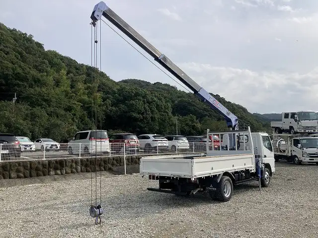 三菱 キャンター 小型 クレーン付 床鉄板 3段の中古トラック画像5