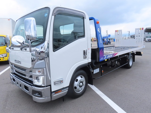 いすゞ エルフ 小型 車両重機運搬 セーフティーローダー