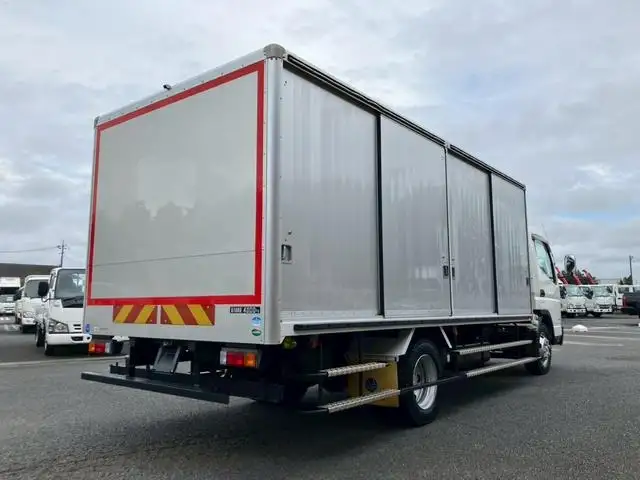 三菱 キャンター 小型 アルミバン ボトルカー サイドドアの中古トラック画像2