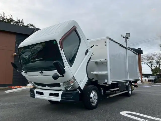 三菱 キャンター 小型 アルミバン ボトルカー サイドドアの中古トラック画像3