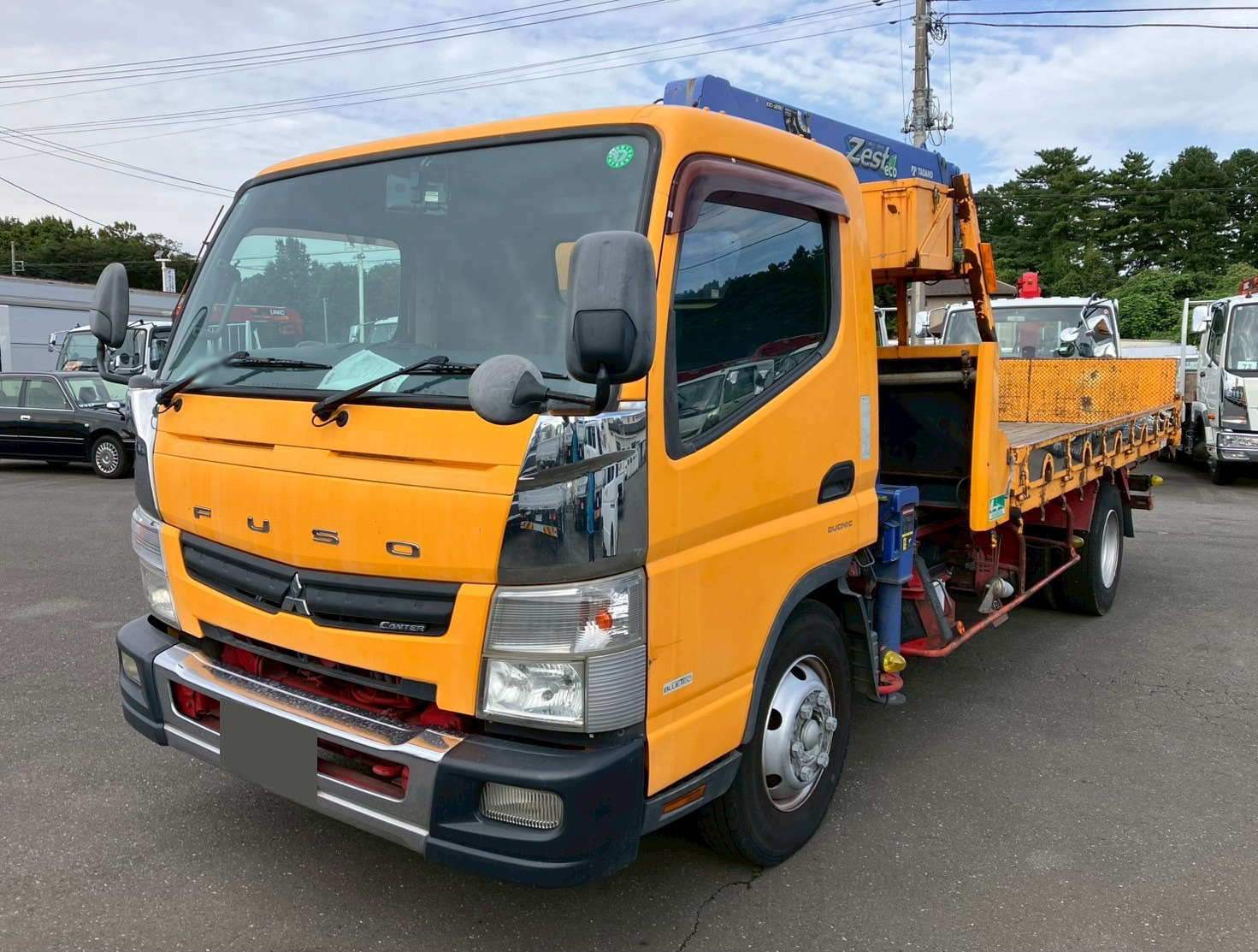 三菱 キャンター 小型 車両重機運搬 セーフティーローダー