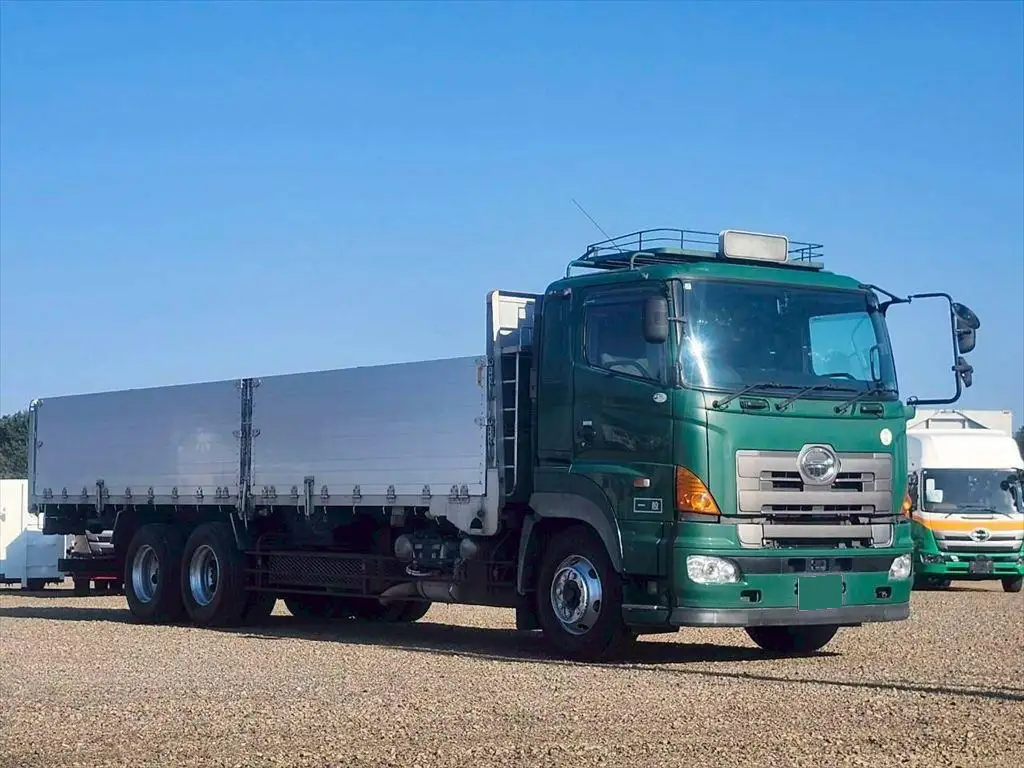 日野 プロフィア 大型 ダンプ 土砂禁 ステンレス張りの中古トラック画像2