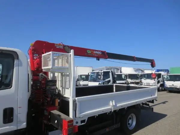 いすゞ エルフ 小型 クレーン付 床鉄板 3段の中古トラック画像12
