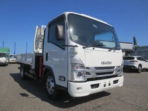 いすゞ エルフ 小型 クレーン付 床鉄板 3段の中古トラック画像4