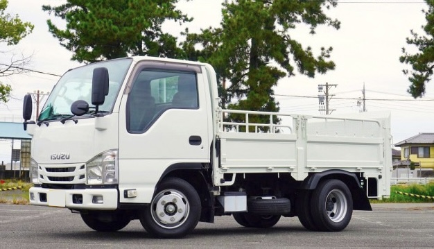 いすゞ エルフ 小型 平ボディ パワーゲート 床鉄板 の中古トラック【車両No.199553】