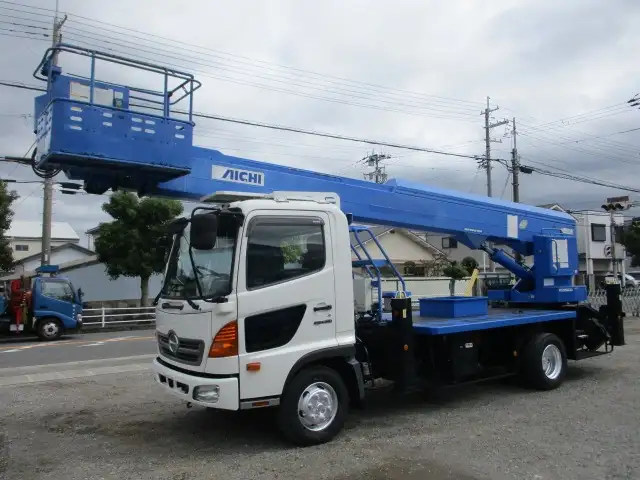 日野 レンジャー 中型/増トン 高所・建柱車 高所作業車 TKG-FC9JGAP の中古トラック【車両No.199585】