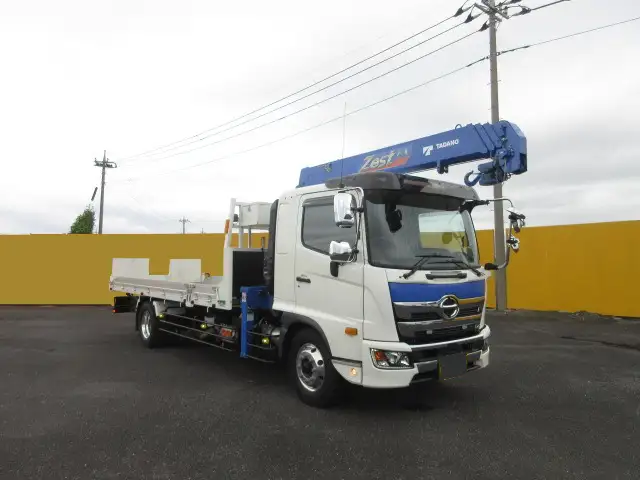 日野 レンジャー 中型/増トン 車両重機運搬 4段クレーン ラジコンの中古トラック画像2