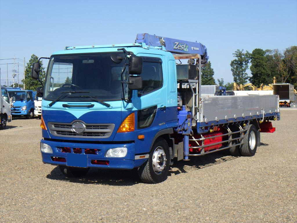 日野 レンジャー 中型/増トン クレーン付 アルミブロック 4段 の中古トラック【車両No.199604】