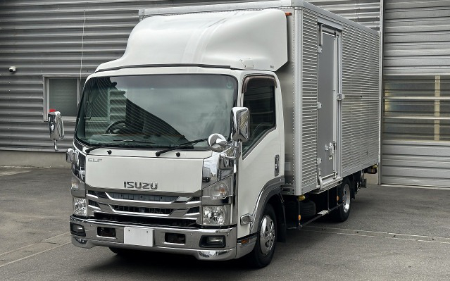 いすゞ エルフ 小型 アルミバン ワイドロング