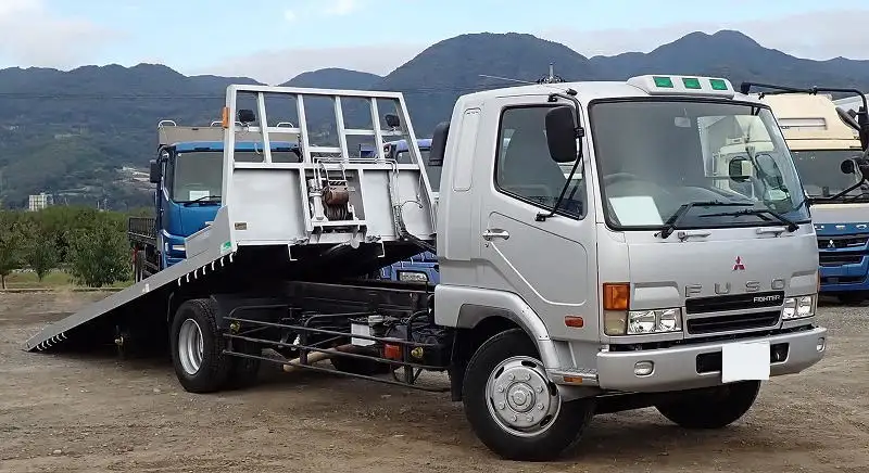 三菱 ファイター 中型/増トン 車両重機運搬 ウインチ KL-FK61HJZの中古トラック画像3