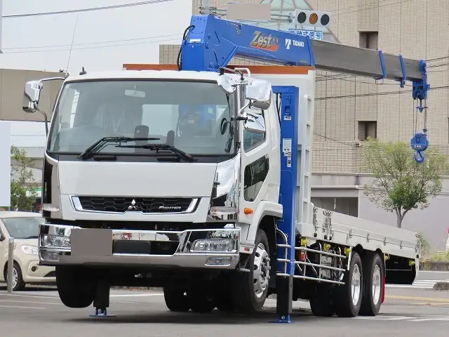 三菱 ファイター 中型/増トン 車両重機運搬 4段クレーン ラジコン の中古トラック【車両No.199634】