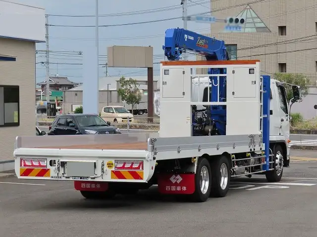 三菱 ファイター 中型/増トン 車両重機運搬 4段クレーン ラジコンの中古トラック画像3