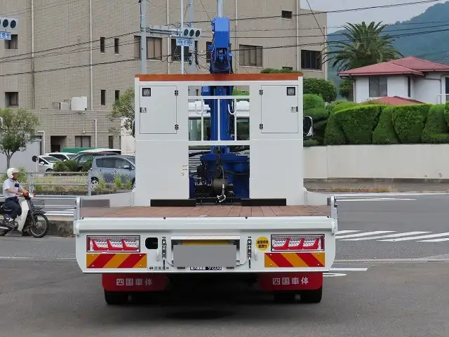 三菱 ファイター 中型/増トン 車両重機運搬 4段クレーン ラジコンの中古トラック画像4