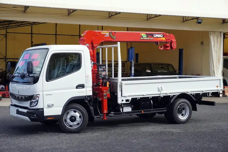 三菱 キャンター 小型 クレーン付 4段 ラジコン の中古トラック【車両No.199643】