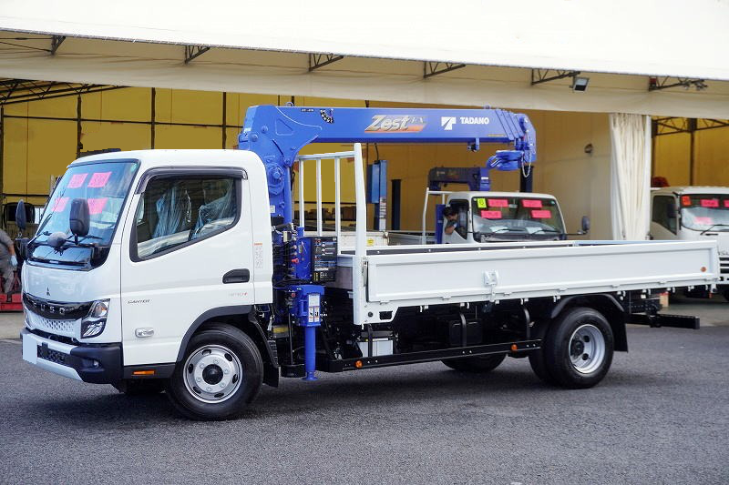 三菱 キャンター 小型 クレーン付 4段 ラジコン の中古トラック【車両No.199646】