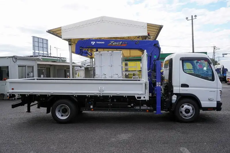 三菱 キャンター 小型 車両重機運搬 4段クレーン ラジコンの中古トラック画像2