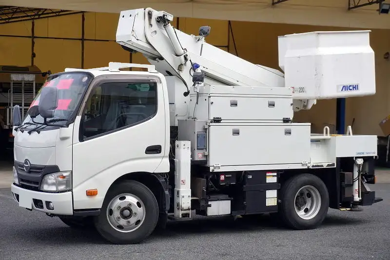 日野 デュトロ 小型 高所・建柱車 高所作業車 電工仕様 の中古トラック【車両No.199640】