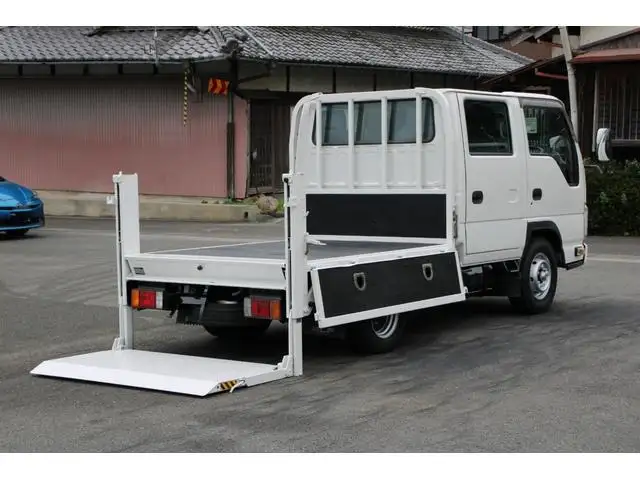 いすゞ エルフ 小型 平ボディ Wキャブ パワーゲートの中古トラック画像4