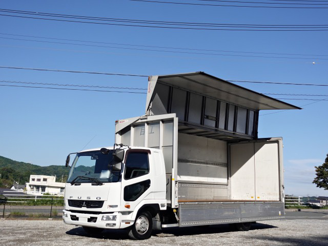 三菱 ファイター 中型/増トン ウイング 床鉄板 ベッド の中古トラック【車両No.199784】