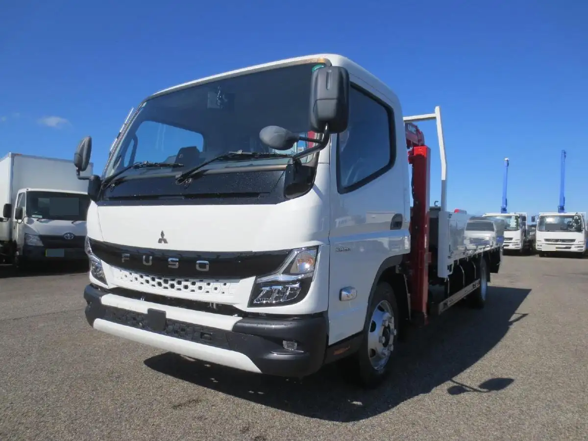 三菱 キャンター 小型 車両重機運搬 4段クレーン ラジコン の中古トラック【車両No.199851】