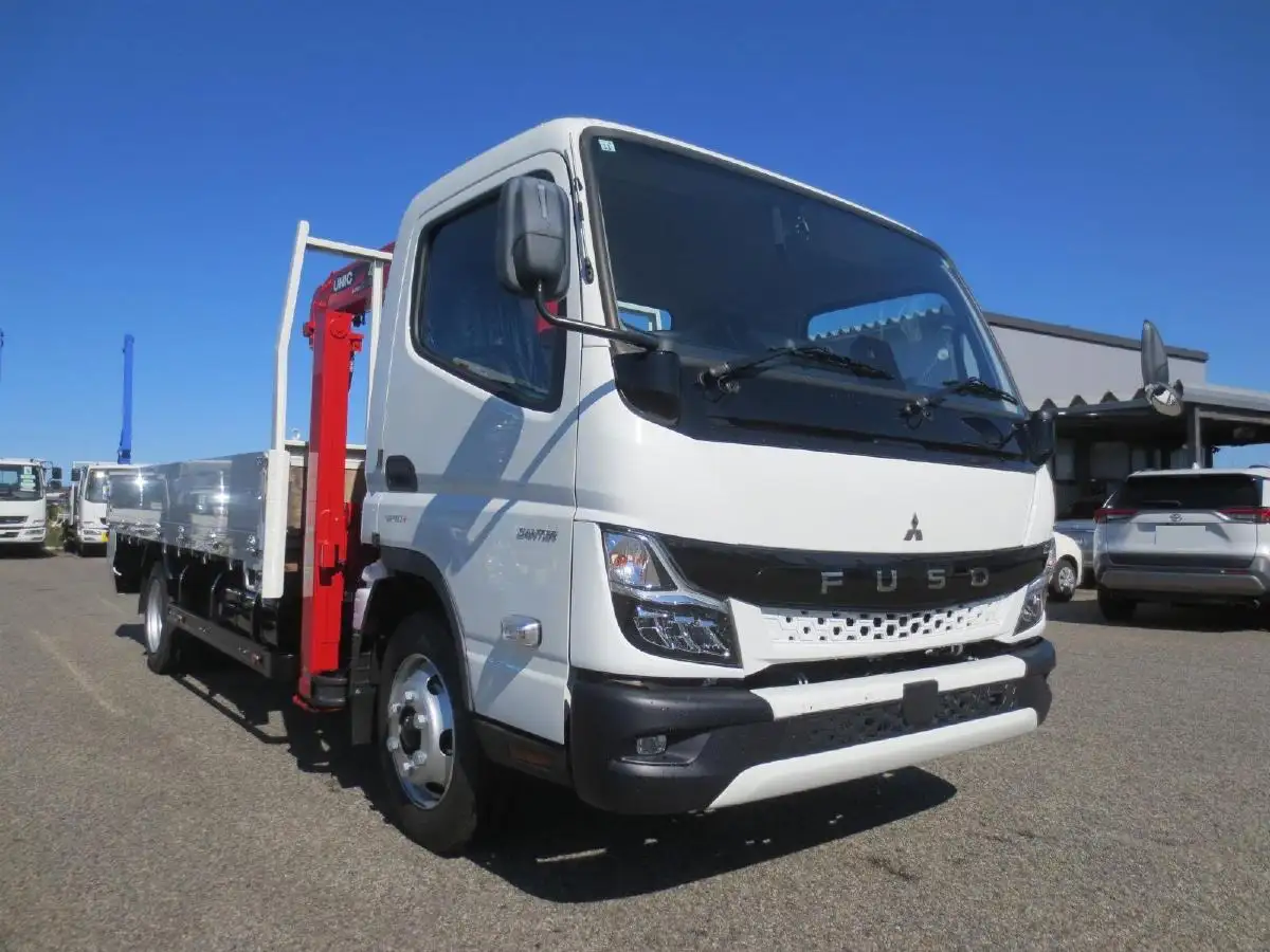 三菱 キャンター 小型 車両重機運搬 4段クレーン ラジコンの中古トラック画像3